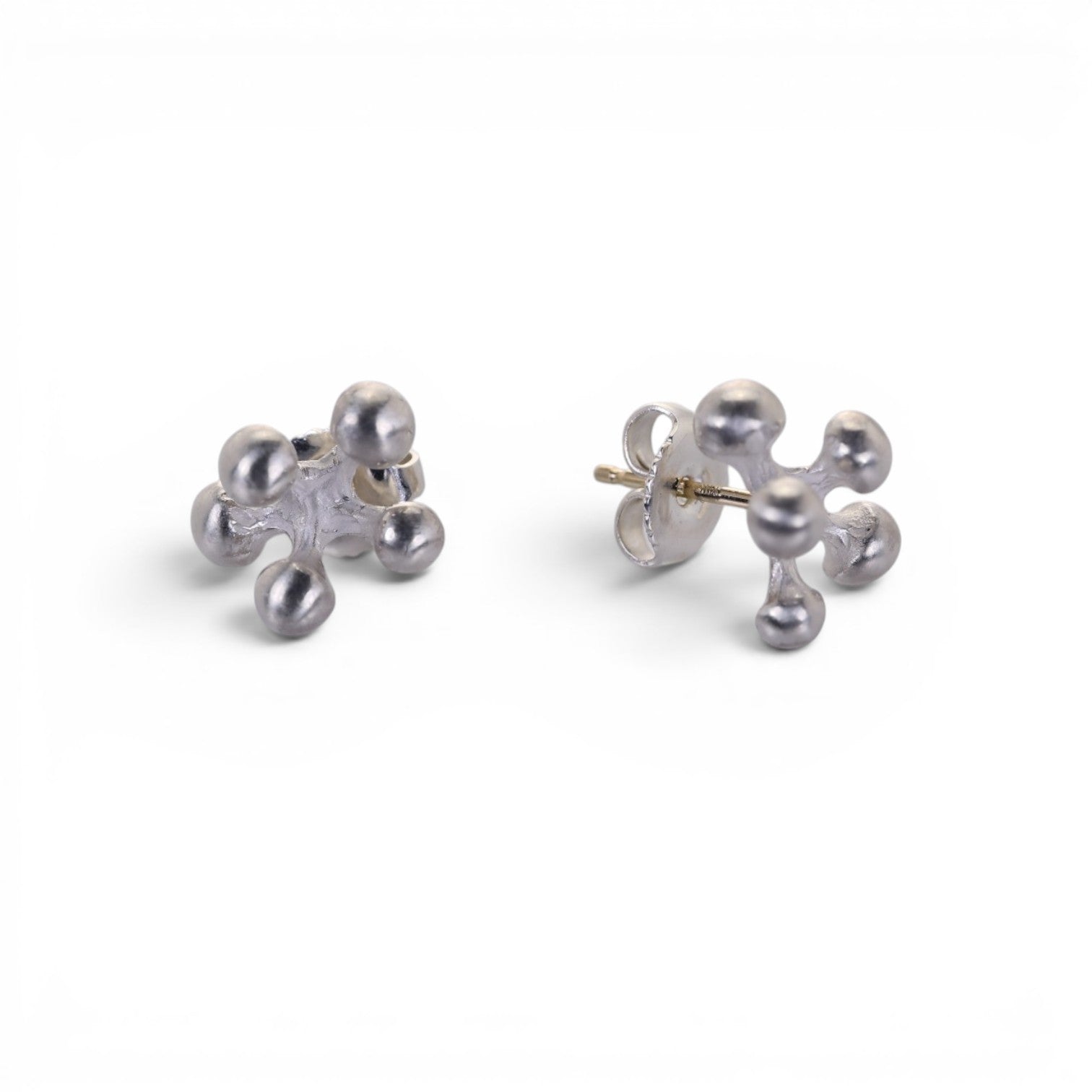 John Iversen Bright Sterling Silver Baby Berry Studs | Quadrum Gallery