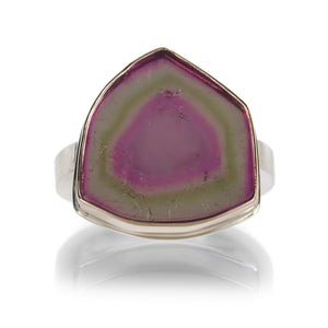 Jamie Joseph Watermelon Tourmaline Slice Ring | Quadrum Gallery