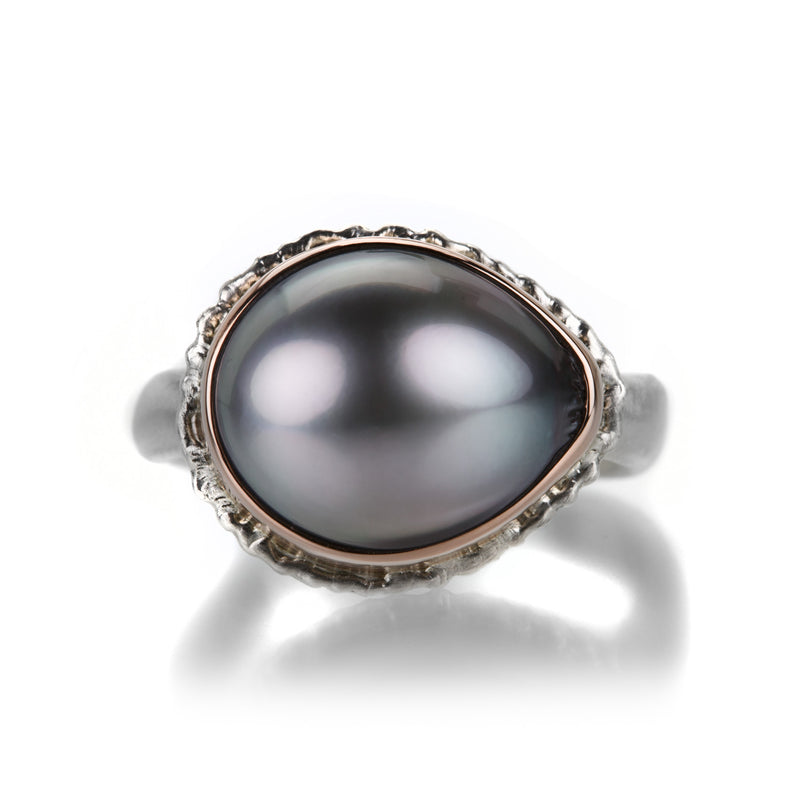 Jamie Joseph Asymmetrical Gray Tahitian Pearl Ring | Quadrum Gallery