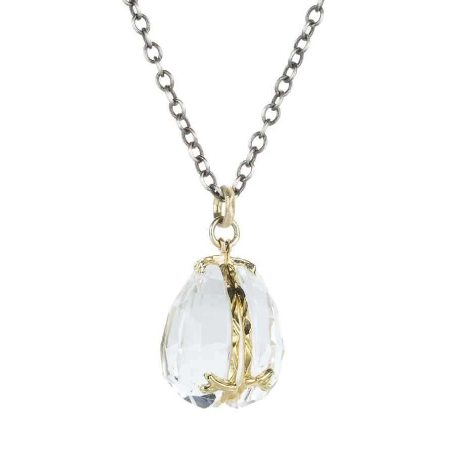 Jamie Joseph Twin Locket Necklace with Rock Crystal  | Quadrum Gallery