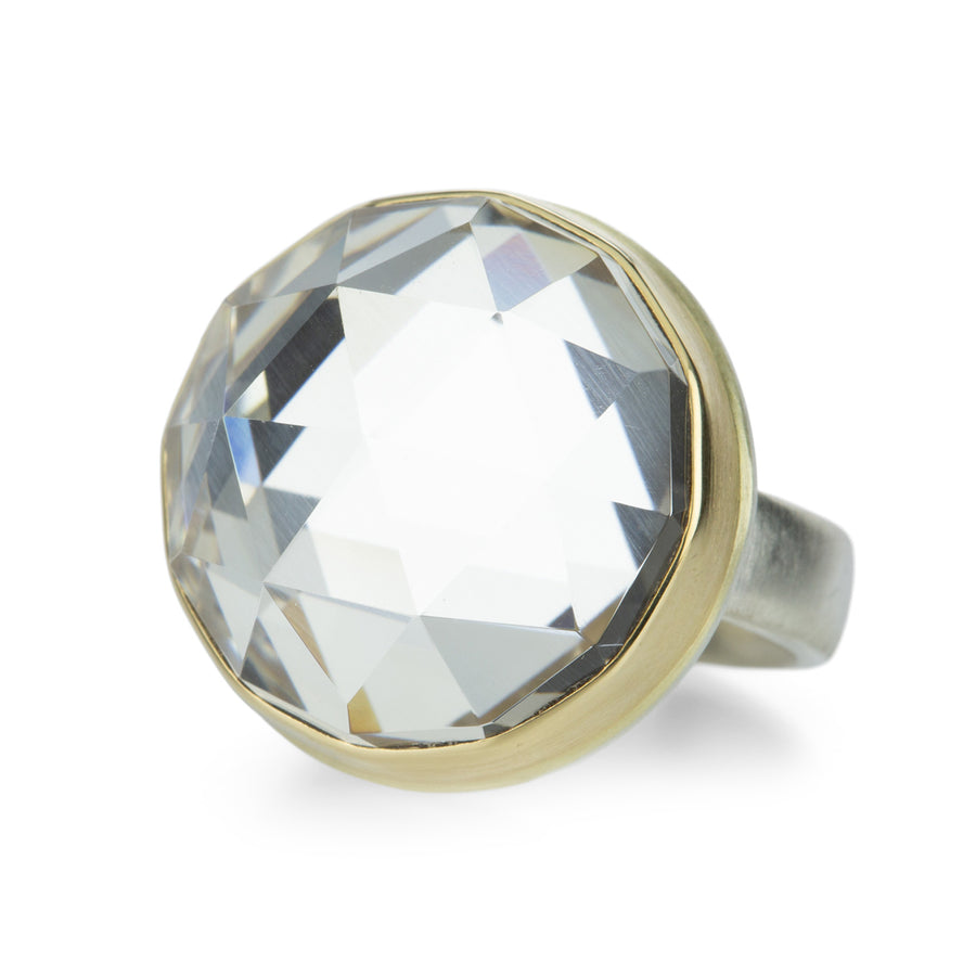 Jamie Joseph Round Rose Cut Rock Crystal Ring | Quadrum Gallery