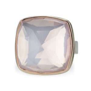 Jamie Joseph Square Rose Cut Rose Quartz Ring | Quadrum Gallery