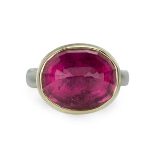 Jamie Joseph Faceted Oval Rubellite Ring | Quadrum Gallery