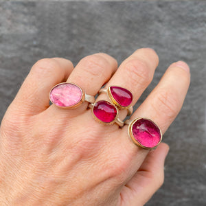 Jamie Joseph Faceted Oval Rubellite Ring | Quadrum Gallery