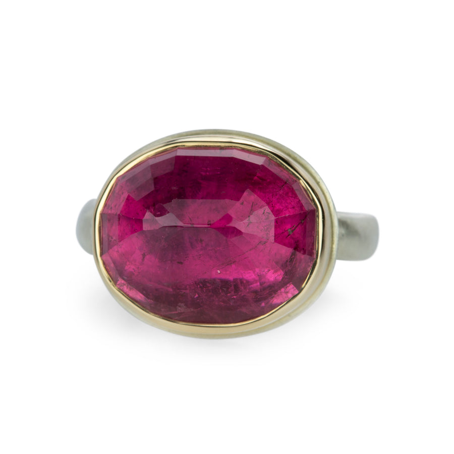 Jamie Joseph Faceted Oval Rubellite Ring | Quadrum Gallery