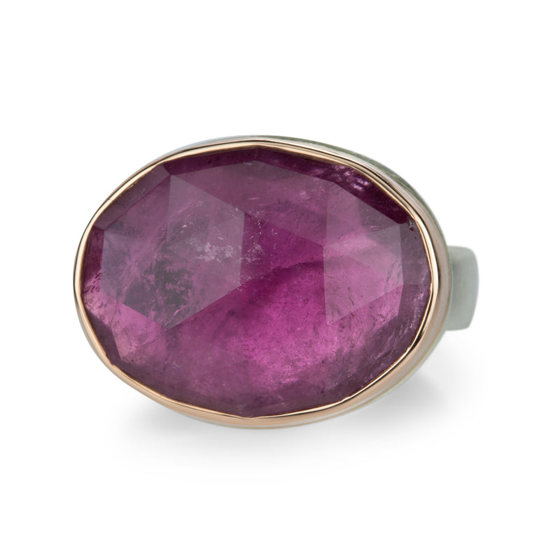 Jamie Joseph Oval Rose Cut Pink Tourmaline Ring | Quadrum Gallery