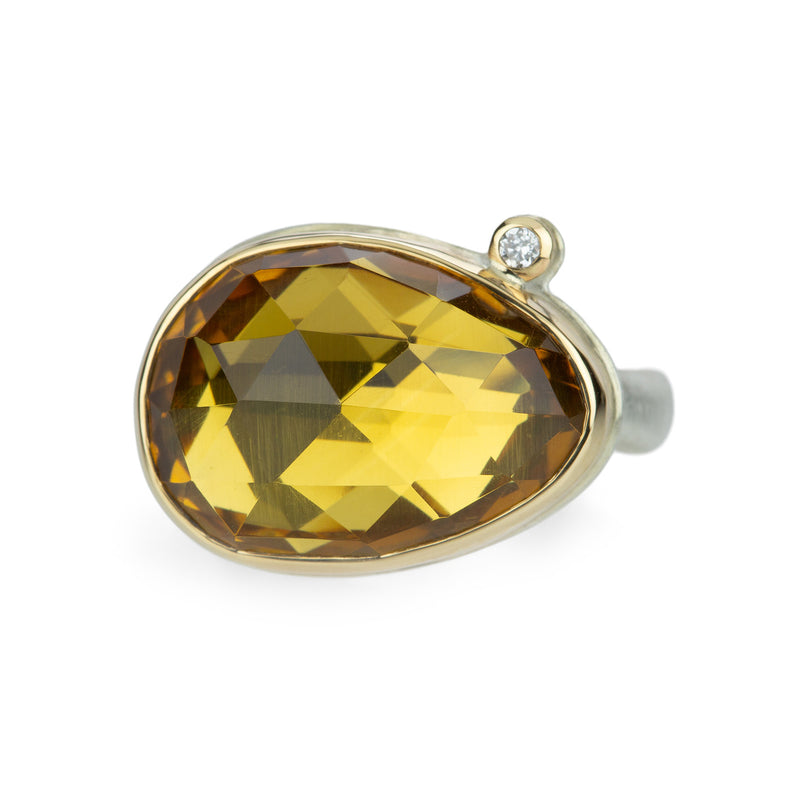 Jamie Joseph Rose Cut Teardrop Citrine Ring | Quadrum Gallery