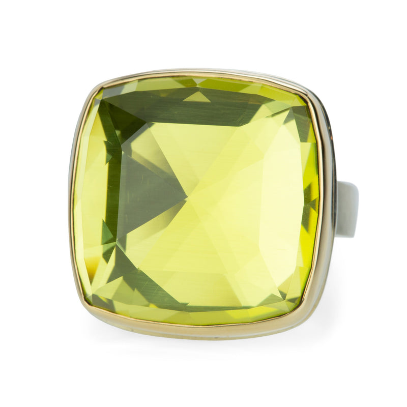 Jamie Joseph Rose Cut Lemon Quartz Ring | Quadrum Gallery