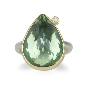 Jamie Joseph Teardrop Inverted Mint Quartz Ring | Quadrum Gallery