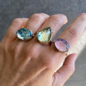 Jamie Joseph Rose Cut Sky Blue Topaz Ring | Quadrum Gallery