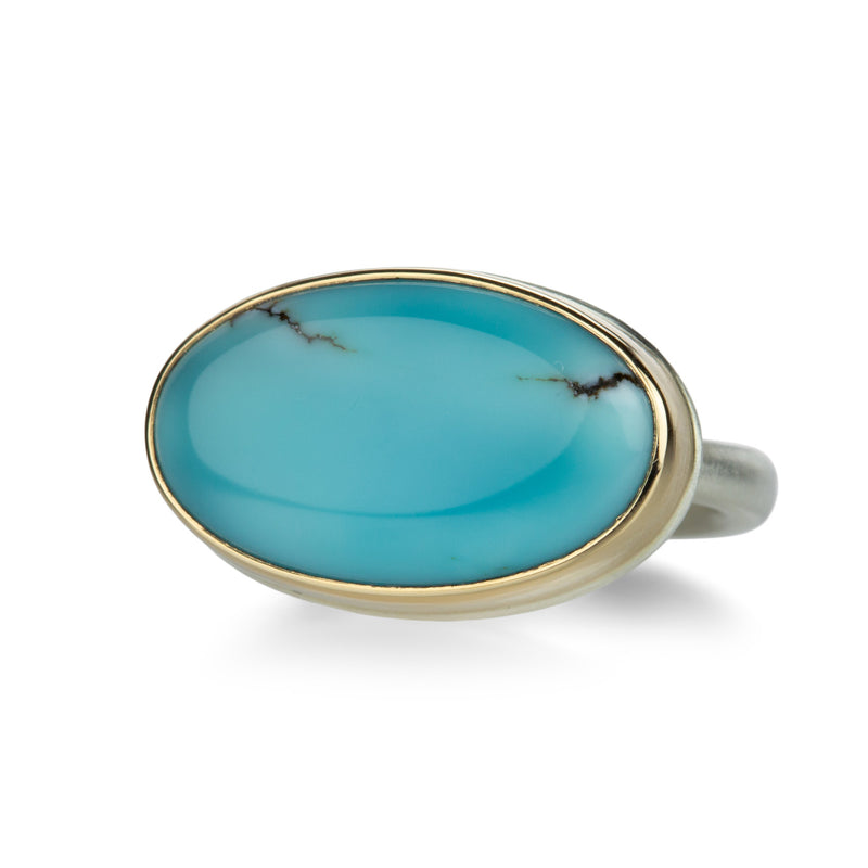 Jamie Joseph Oval Lone Mountain Turquoise Ring | Quadrum Gallery