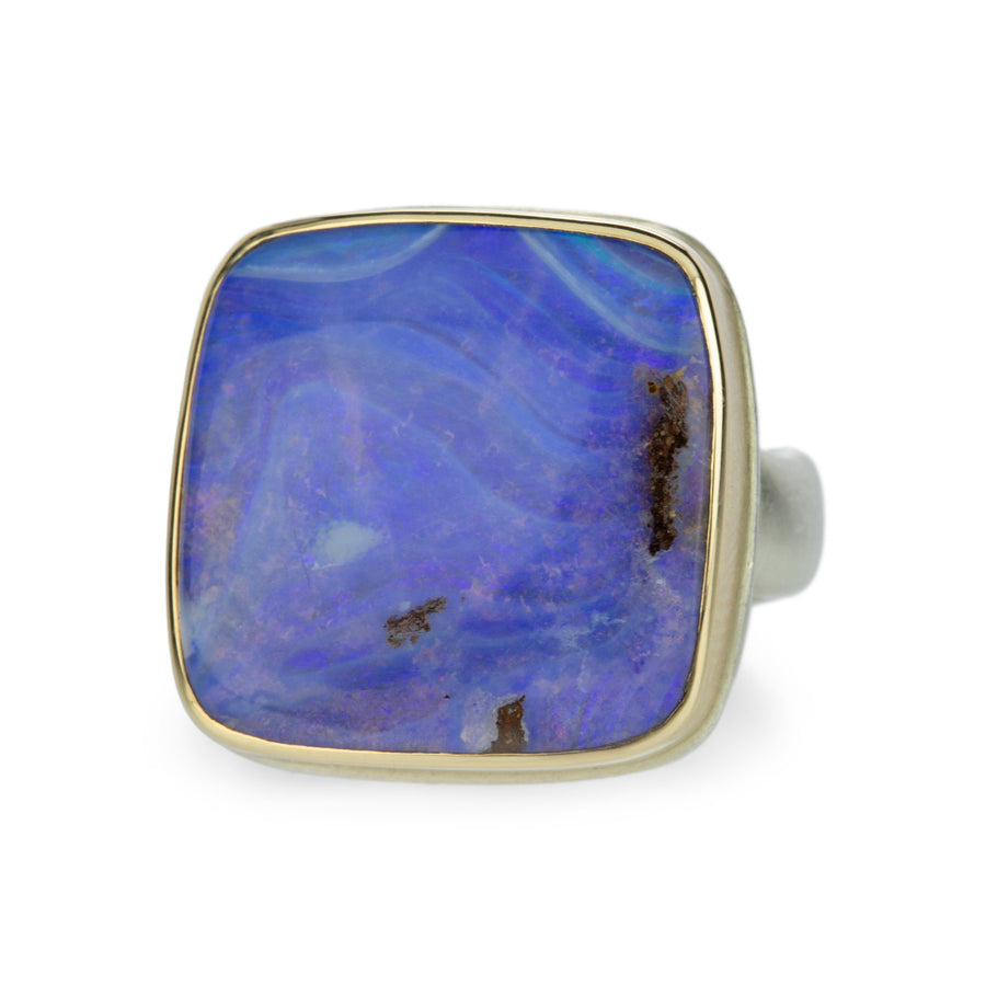 Jamie Joseph Square Boulder Opal Ring | Quadrum Gallery