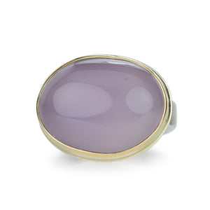 Jamie Joseph Oval Purple Chalcedony Ring | Quadrum Gallery