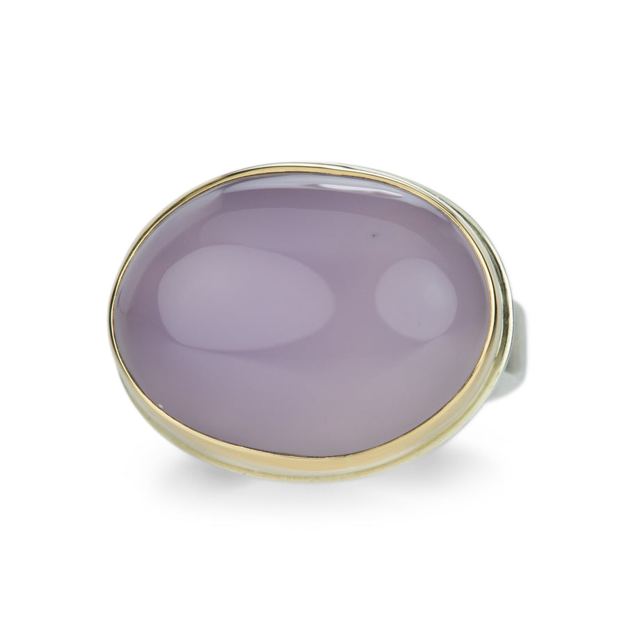Jamie Joseph Oval Purple Chalcedony Ring | Quadrum Gallery