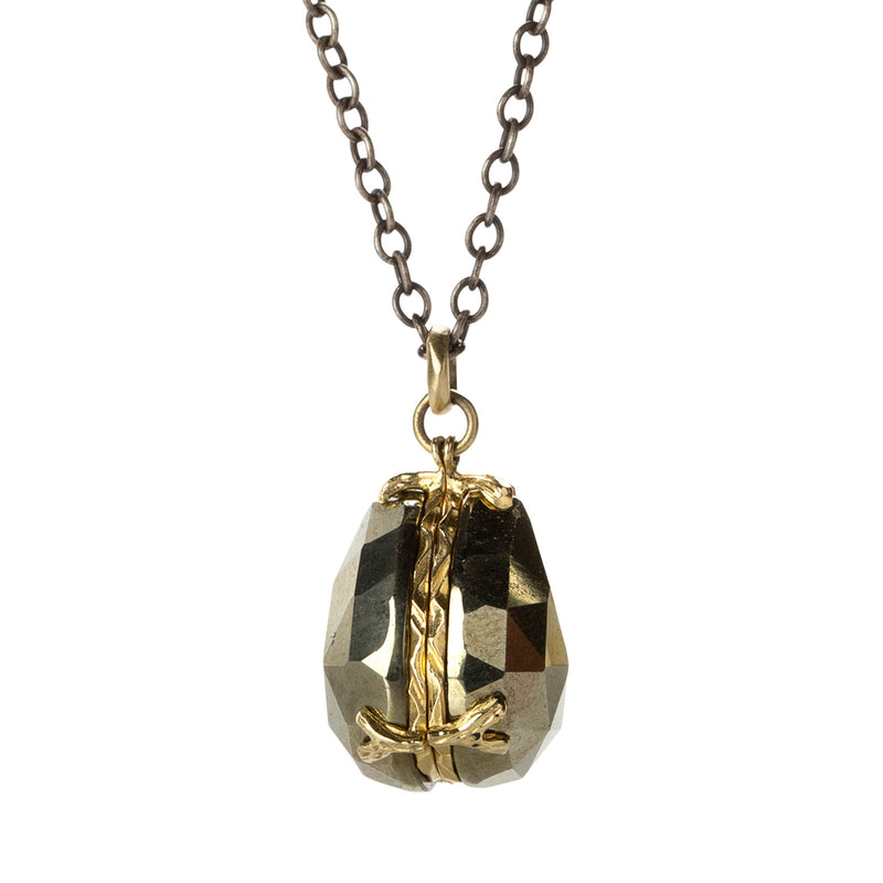 Jamie Joseph Pyrite Locket Pendant Necklace | Quadrum Gallery