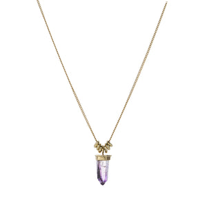 Jamie Joseph Capped Amethyst Crystal Pendant Necklace | Quadrum Gallery
