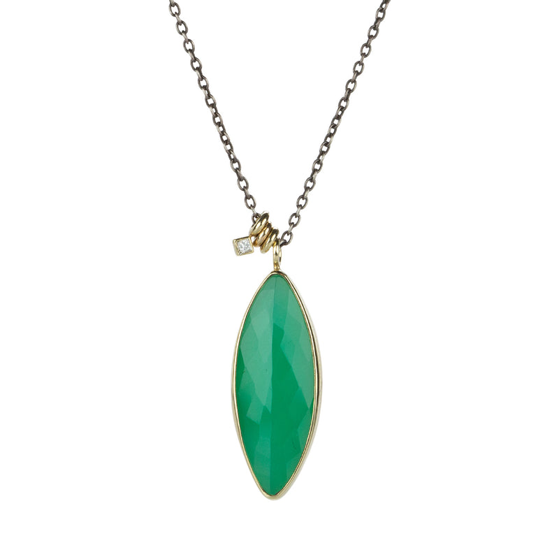 Jamie Joseph Marquise Chrysoprase Pendant Necklace | Quadrum Gallery