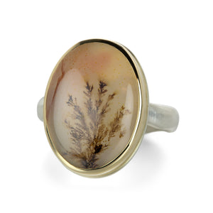 Jamie Joseph Oval Bezel Set Dendritic Agate Ring | Quadrum Gallery