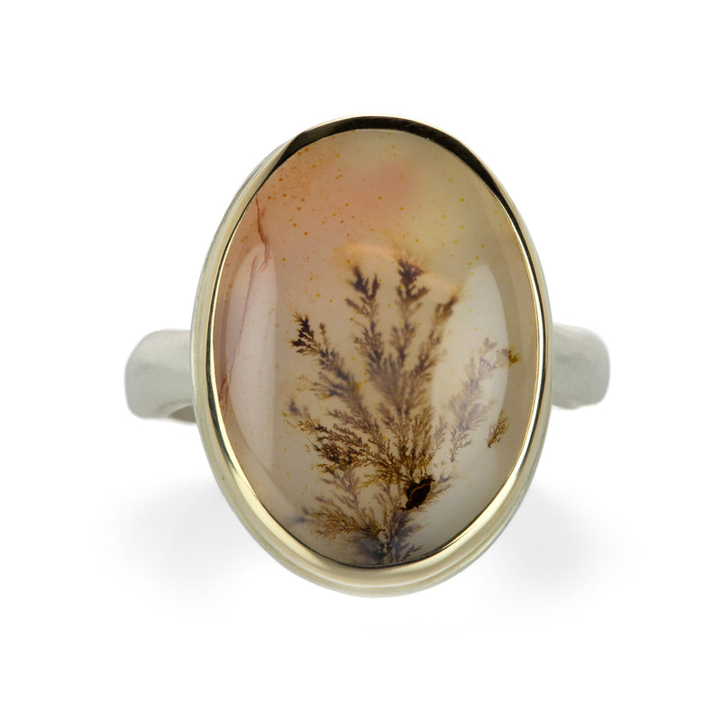 Jamie Joseph Oval Bezel Set Dendritic Agate Ring | Quadrum Gallery