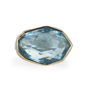 Jamie Joseph Faceted Freeform Aquamarine Ring | Quadrum Gallery