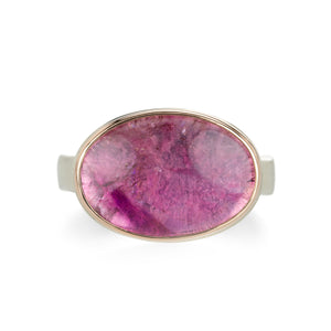 Jamie Joseph Oval Smooth Pink Tourmaline Ring | Quadrum Gallery