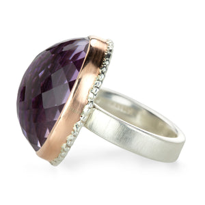 Jamie Joseph Vertical Oval Inverted Amethyst Ring | Quadrum Gallery