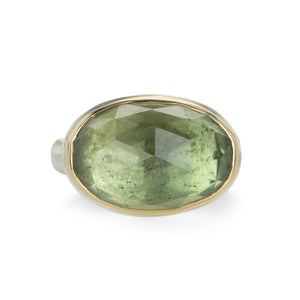 Jamie Joseph Rose Cut Light Green Tourmaline Ring | Quadrum Gallery