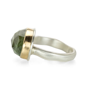 Jamie Joseph Rose Cut Light Green Tourmaline Ring | Quadrum Gallery