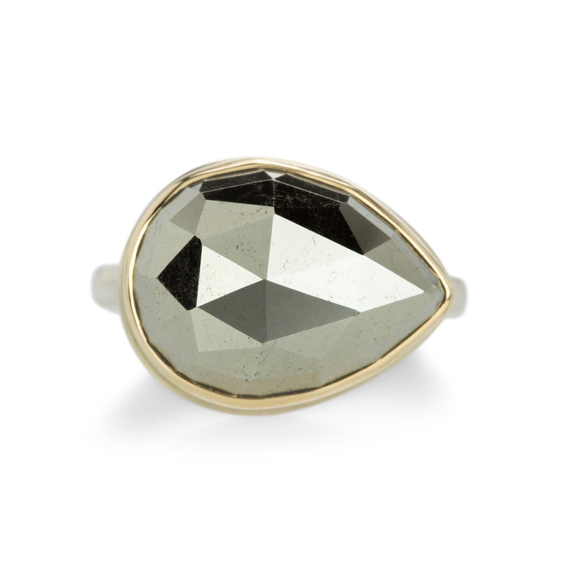 Jamie Joseph Teardrop Rose Cut Pyrite Ring | Quadrum Gallery