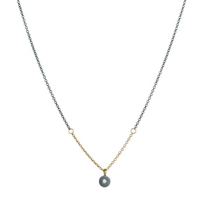 Kate Maller Mixed Metal Pebble Pendant Necklace | Quadrum Gallery