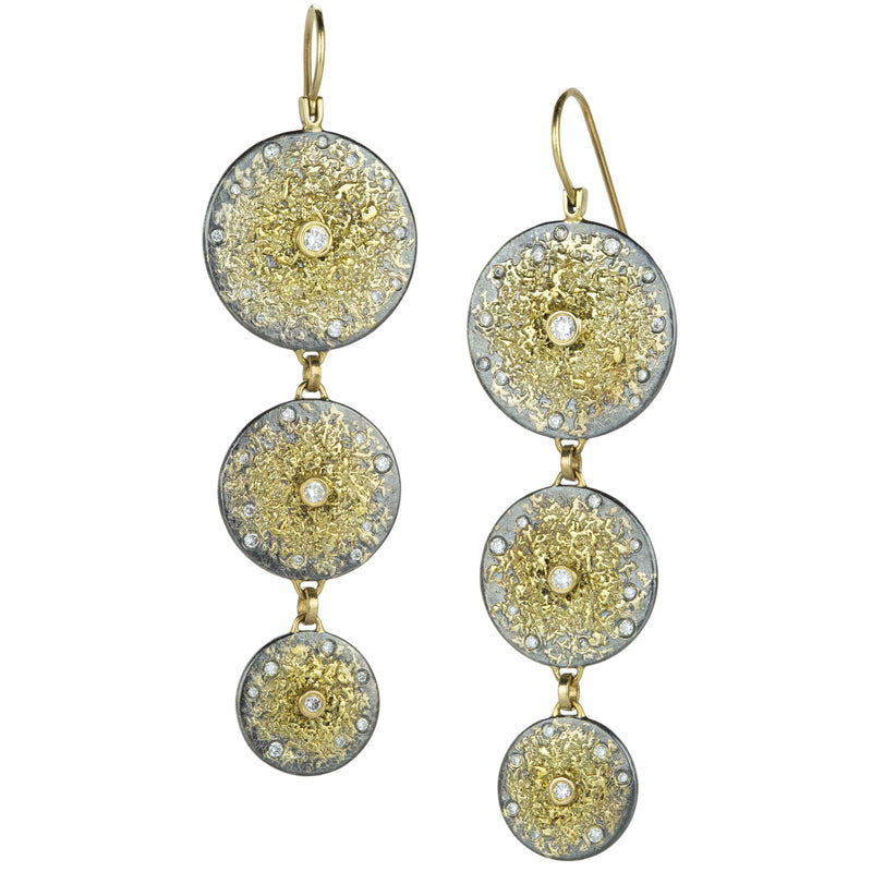 Kate Maller Triple Diamond Starburst Earring Drops | Quadrum Gallery