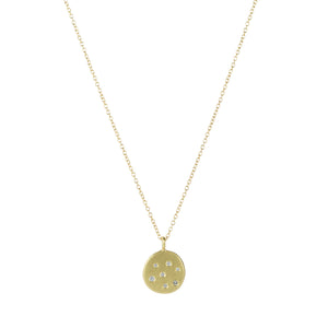 Kate Maller 18k Golden Disc Pendant Necklace | Quadrum Gallery