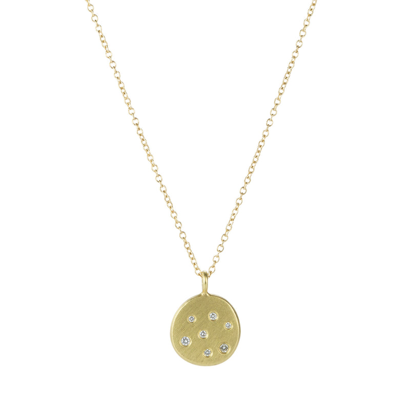 Kate Maller 18k Golden Disc Pendant Necklace | Quadrum Gallery