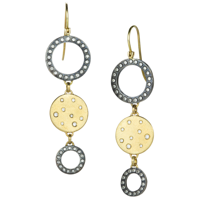 Kate Maller Scattered Diamond Triple Drop Earrings | Quadrum Gallery