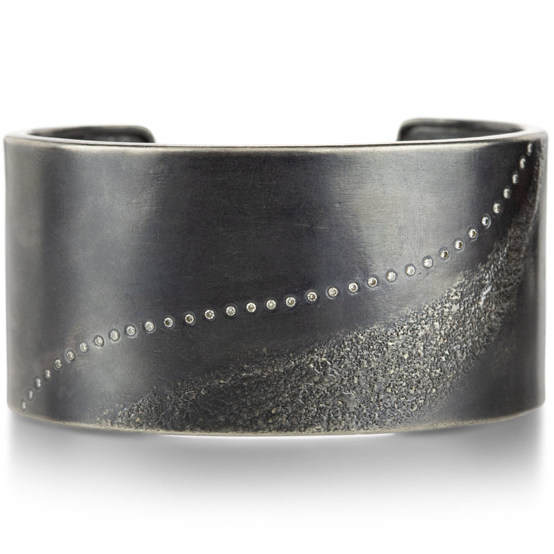 Kate Maller Slice Diamond Cuff with Silver Dust | Quadrum Gallery