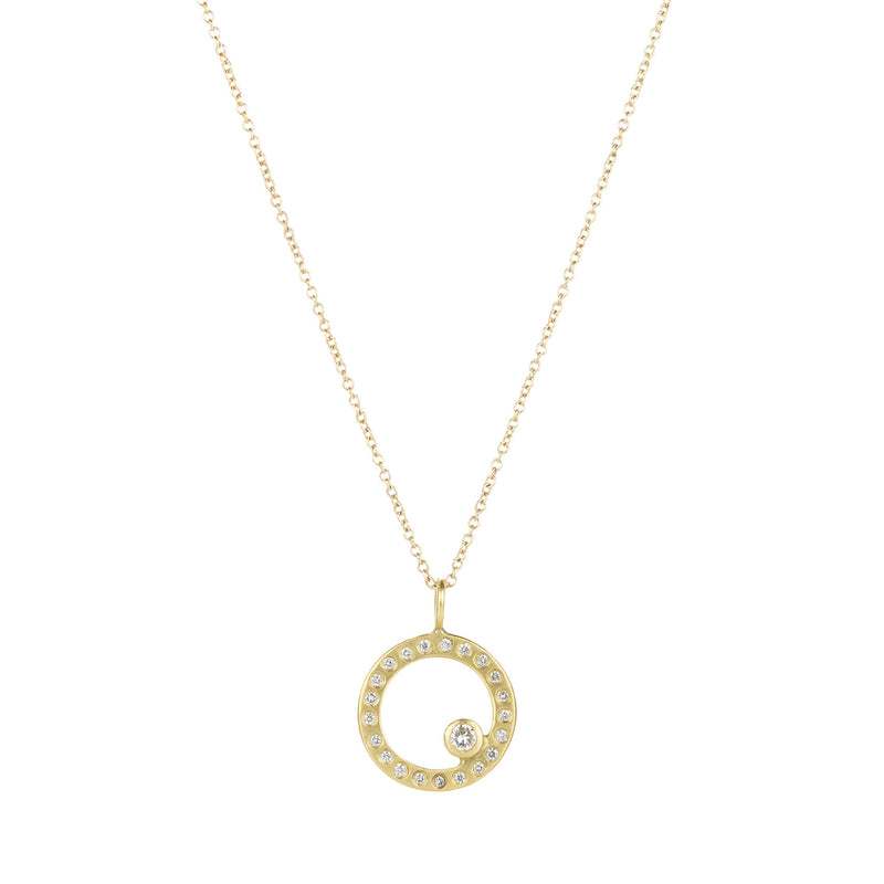 Kate Maller Everyday Scattered Diamond Pendant Necklace | Quadrum Gallery