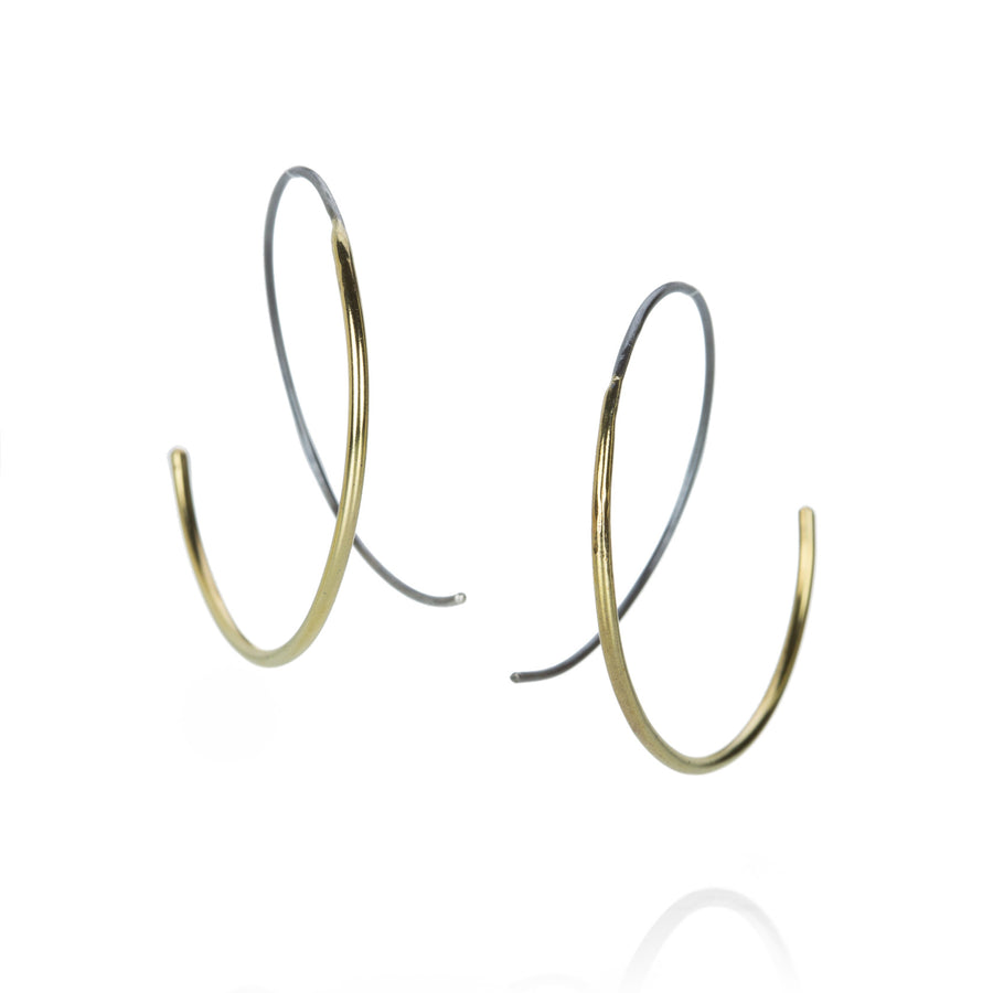 Kate Maller Mixed Metal Ribbon Earrings | Quadrum Gallery