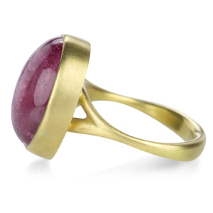 Lola Brooks 18k Oval Pink Tourmaline Ring | Quadrum Gallery