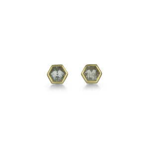 Lola Brooks Hexagon Ice Diamond Studs | Quadrum Gallery
