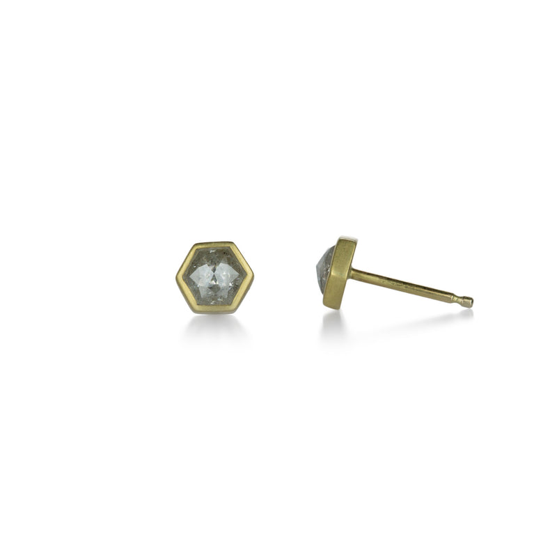 Lola Brooks Hexagon Ice Diamond Studs | Quadrum Gallery