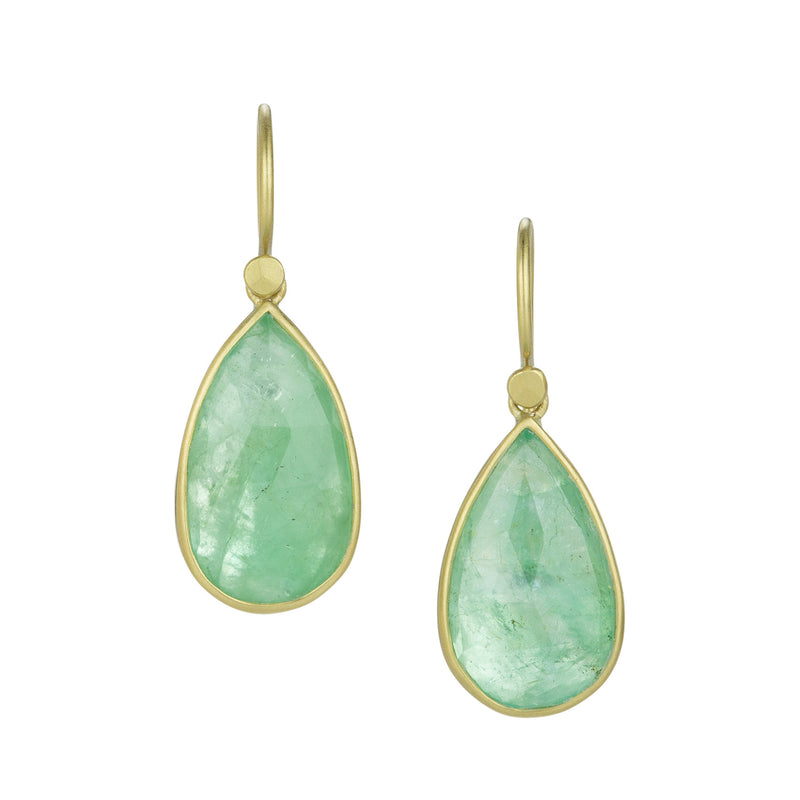 Lola Brooks Teardrop Russian Emerald Drop Earrings | Quadrum Gallery