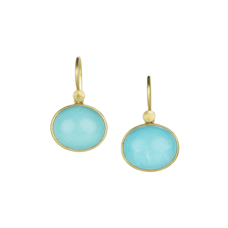 Lola Brooks Oval Sleeping Beauty Turquoise Drop Earrings | Quadrum Gallery