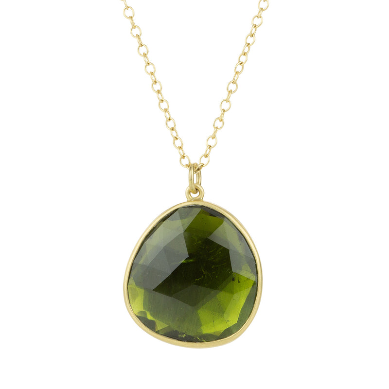 Lola Brooks Green Tourmaline Pebble Pendant Necklace | Quadrum Gallery