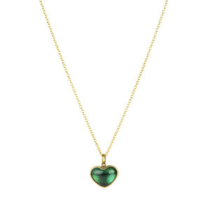 Lola Brooks Green Tourmaline Sweetheart Necklace | Quadrum Gallery