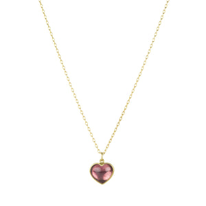 Lola Brooks Pink Tourmaline Sweetheart Necklace | Quadrum Gallery