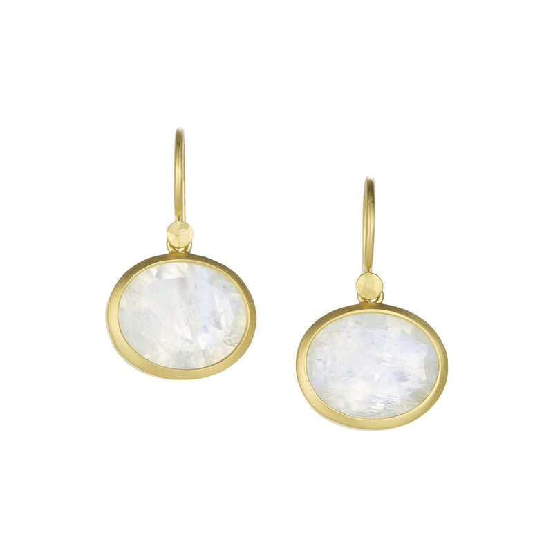 Lola Brooks Oval Moonstone Drop Earrings | Quadrum Gallery