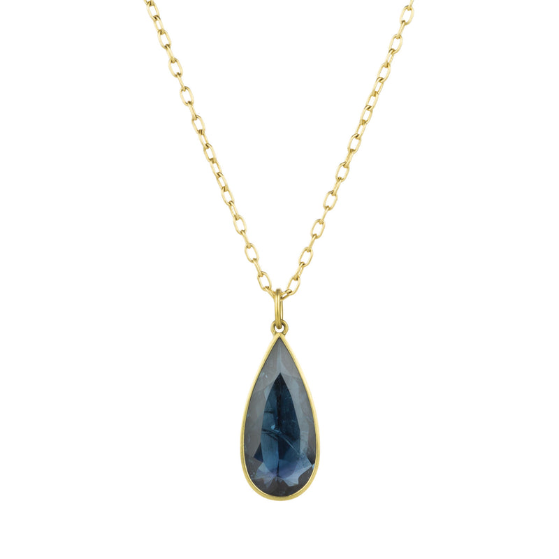 Lola Brooks Blue Tourmaline Teardrop Necklace | Quadrum Gallery