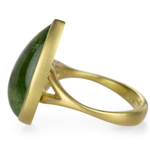 Lola Brooks Apple Green Tourmaline Teardrop Ring | Quadrum Gallery