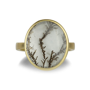 Lola Brooks 18k Oval Dendritic Quartz Ring | Quadrum Gallery