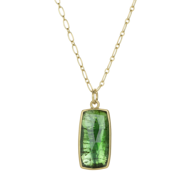 Lola Brooks Green Tourmaline Chiclet Necklace  | Quadrum Gallery